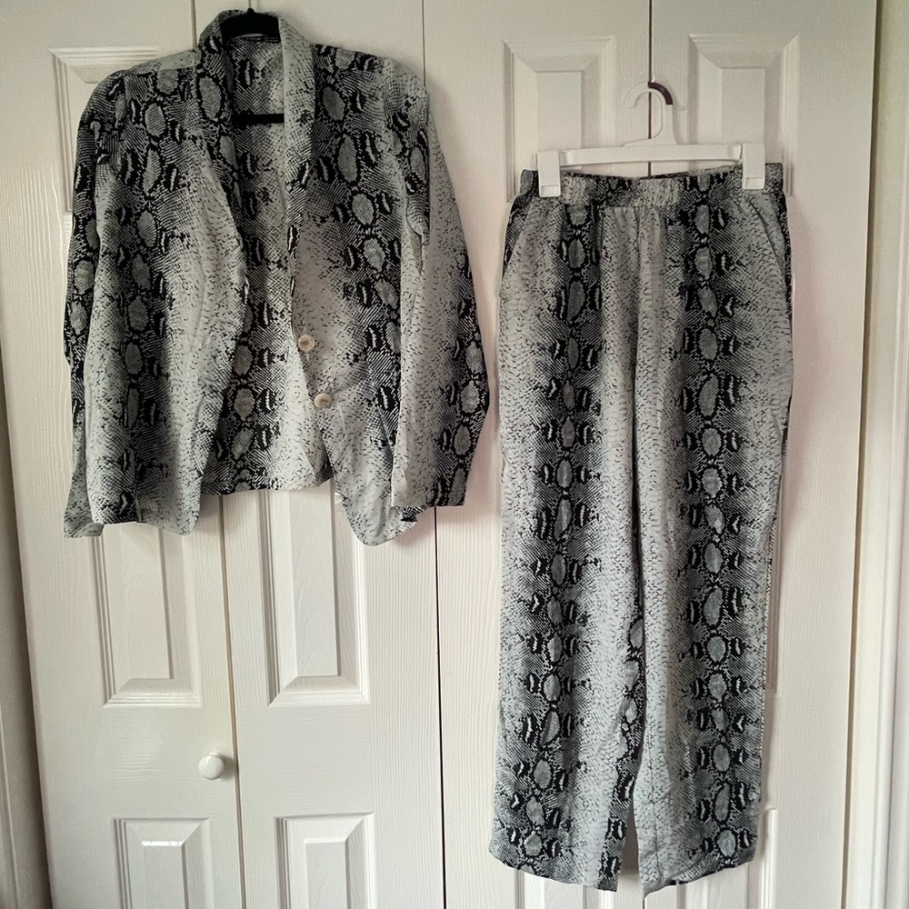 Snakeskin suit